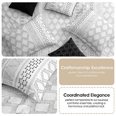 Nanshing Apatite 7-Piece Geometric Comforter Set