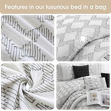 Nanshing Apatite 7-Piece Geometric Comforter Set