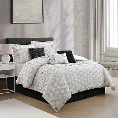 Nanshing Apatite 7-Piece Geometric Comforter Set