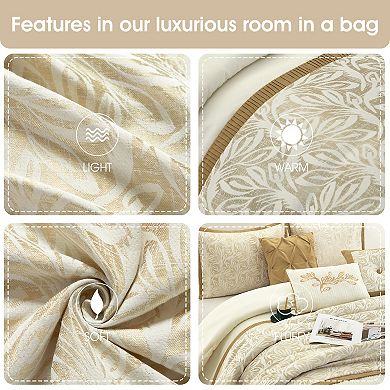 Nanshing Pillar 9-pc. Comforter & Curtain Set