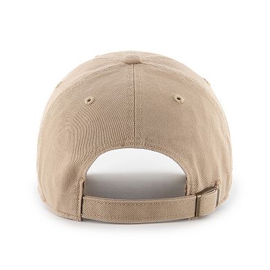 Men's '47 Brand Milwaukee Brewers Khaki Clean Up Adjustable Hat