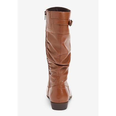 Comfortview Women's The Monica Wide Calf Leather Boot