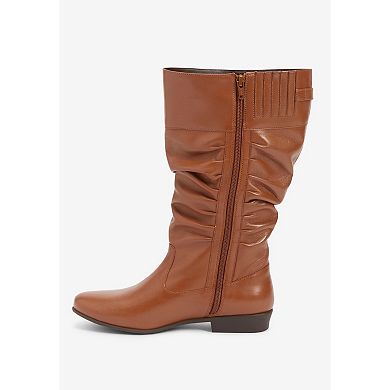 Comfortview Women's The Monica Wide Calf Leather Boot