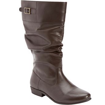 Comfortview Women's The Monica Wide Calf Leather Boot