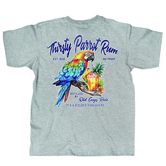 Old Guys Rule Thirsty Parrot Tshirt