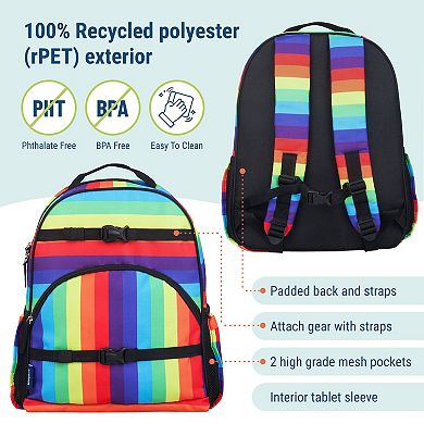 Rainbow Stripe ECO rPET Next Gen Backpack - 17 Inch / 18L