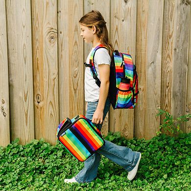 Rainbow Stripe ECO rPET Next Gen Backpack - 17 Inch / 18L