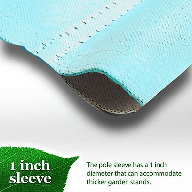 G128 12x18IN Happy Easter White Bunny with Easter Eggs Garden Flag Double Sided Easter Decoration