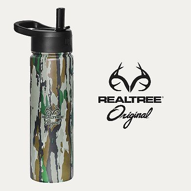 Realtree Original 22 oz Stainless Steel Water Bottle