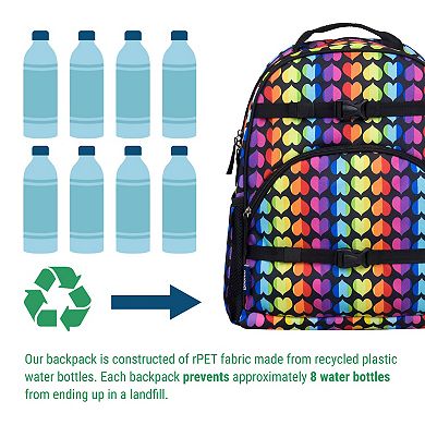 Rainbow Hearts ECO rPET Next Gen Backpack - 17 Inch / 18L