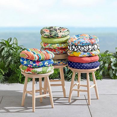 BrylaneHome Bh Outdoor Performance Tufted Round Chair Cushion