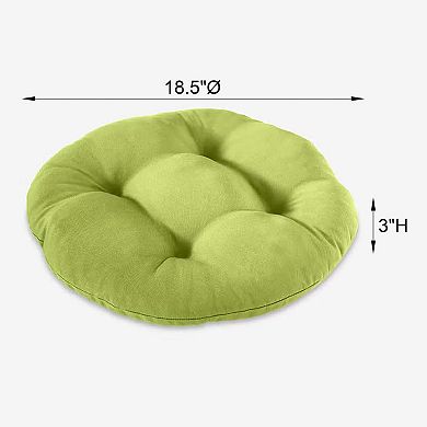 BrylaneHome Bh Outdoor Performance Tufted Round Chair Cushion