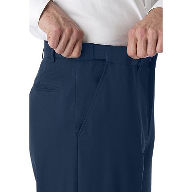 KingSize Men's Big & Tall No Hassle Classic Fit Expandable Waist Plain Front Dress Pants