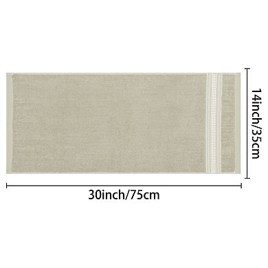 4 Pcs Plaid Pattern Hand Towels, Absorbent Towel Set for Bath, Hand, Face