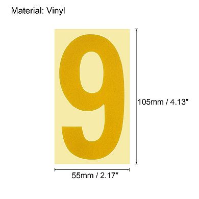 4.13 Inch Mailbox Numbers Sticker, 3 Set 0 - 9 Vinyl Number Sticker for Mailbox
