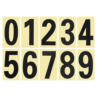 4.13 Inch Mailbox Numbers Sticker, 3 Set 0 - 9 Vinyl Number Sticker for Mailbox