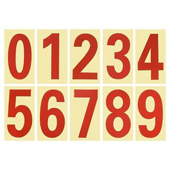 4.13 Inch Mailbox Numbers Sticker, 3 Set 0 - 9 Vinyl Number Sticker for Mailbox