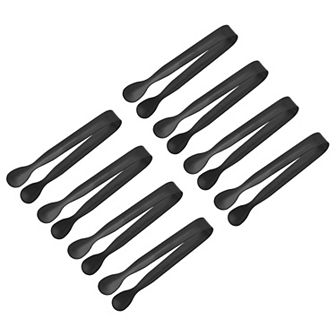 Serving Tongs, 8 pc 4.3Inch Stainless Steel Ice Tongs, Tiny Tongs for Appetizers, Sugar