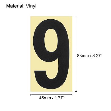 3.27 Inch Mailbox Numbers Sticker, 3 Set 0 - 9 Vinyl Number Sticker for Mailbox