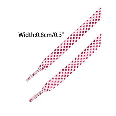 2 Pairs Flat Shoe Laces Double Layer Shoe Strings Sneakers Sports Shoes Athletic, 39.37" Length