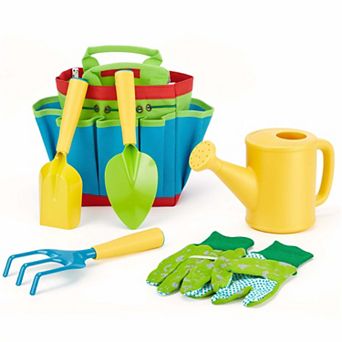 6 pc Green Kids Gardening Tools Set