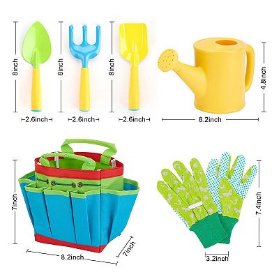6 Pcs Green Kids Gardening Tools Set