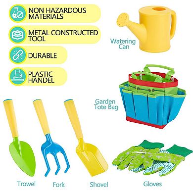 6 Pcs Green Kids Gardening Tools Set