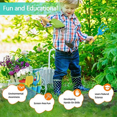 6 Pcs Green Kids Gardening Tools Set