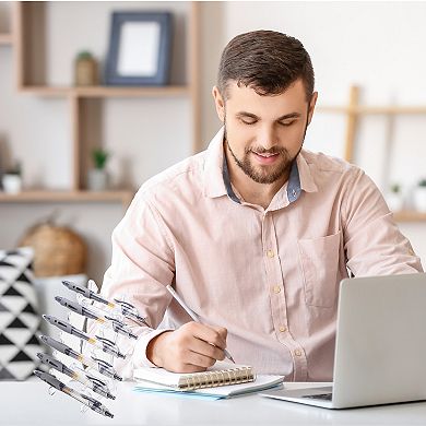 Plastic Pen Holder, 6-Slot Acrylic Pen Display Stand, Eyebrow Pen Rack