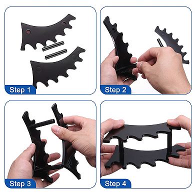 Plastic Pen Holder, 6-Slot Acrylic Pen Display Stand, Eyebrow Pen Rack