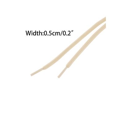 2 Pair Round Solid Woven Shoe Laces Sneakers Boots Running Shoes Shoelaces 120cm/47.24"