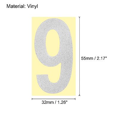2.17 Inch Mailbox Numbers Sticker, 3 Set 0 - 9 Vinyl Number Sticker for Mailbox