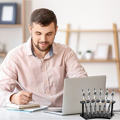 Plastic Pen Holder, 6-Slot Acrylic Pen Display Stand for Office Home Store