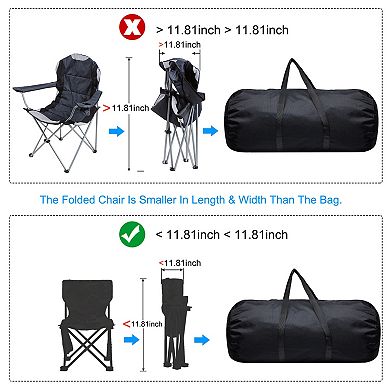 Folding Camping Chair Replacement Bag 31.5" x 11.8", Portable Camping Storage Tent Bag