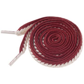 1 Pair Wide Fat Shoe Laces Sneakers Contrast Color Braided Shoelaces 140cm/55.12"