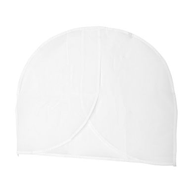 Dustproof Garment Bag Zipper Clothing Dust Cover 17.72"x23.62" Clear 5 Pcs