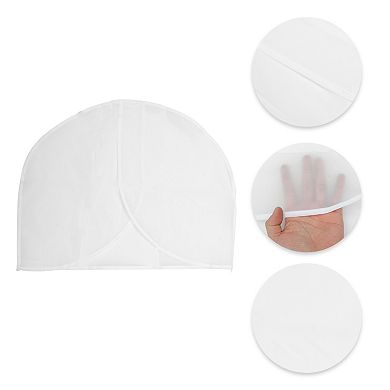 Dustproof Garment Bag Zipper Clothing Dust Cover 17.72"x23.62" Clear 5 Pcs