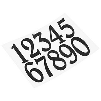 Reflective Mailbox Numbers Sticker 8.3 Inch Height 0 - 9 Vinyl Self-Adhesive Door Sticker
