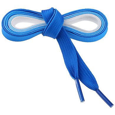 1 Pair Colorful Gradient Flat Shoelaces Shoestring Shoe Laces for Sneakers, 37.40" Length