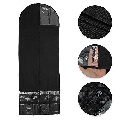 Dustproof Garment Bag Zipper Clothing Dust Cover 62.3"x23.62" 1 Pc