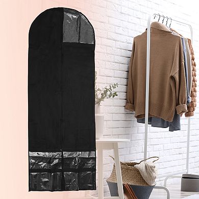 Dustproof Garment Bag Zipper Clothing Dust Cover 62.3"x23.62" 1 Pc