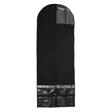 Dustproof Garment Bag Zipper Clothing Dust Cover 62.3"x23.62" 1 Pc