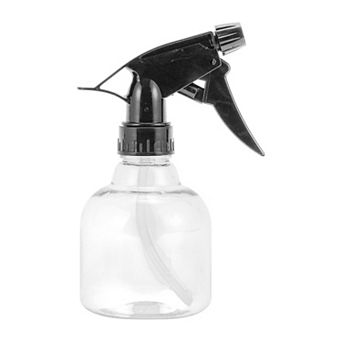 Hair Spray Bottles Hand Pressure Type for Hair 250ml Black Clear 1 pc