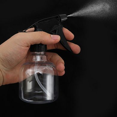 Hair Spray Bottles Hand Pressure Type for Hair 250ml Black Clear 1 Pc