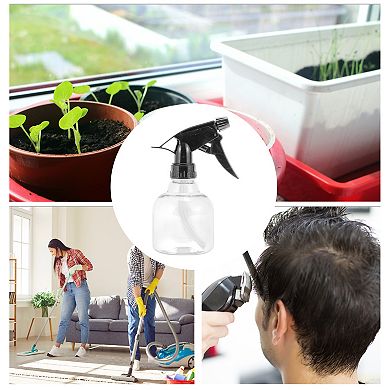 Hair Spray Bottles Hand Pressure Type for Hair 250ml Black Clear 1 Pc