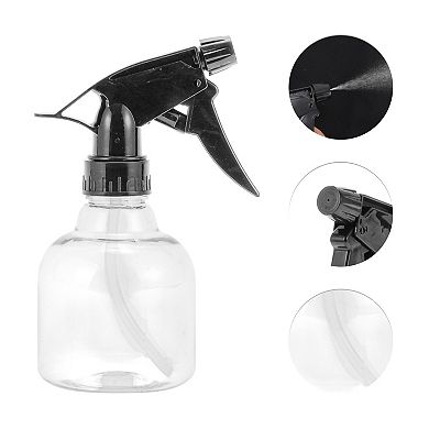 Hair Spray Bottles Hand Pressure Type for Hair 250ml Black Clear 1 Pc