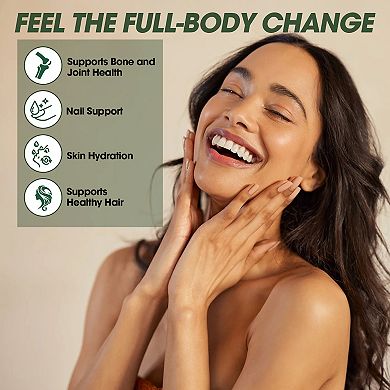 Hydrolyzed Bovine Collagen,15.9oz Types I & III, Zero Sugar Supplement for Healthy Bones & Joints