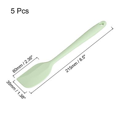Silicone Spatula Spoon, 8.5" Heat-resistant Scraper for Baking, Cooking, Mixing, 5Pcs