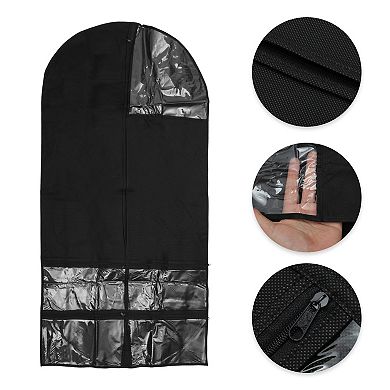 Dustproof Garment Bag Zipper Clothing Dust Cover 55.12"x23.62" 1 Pc