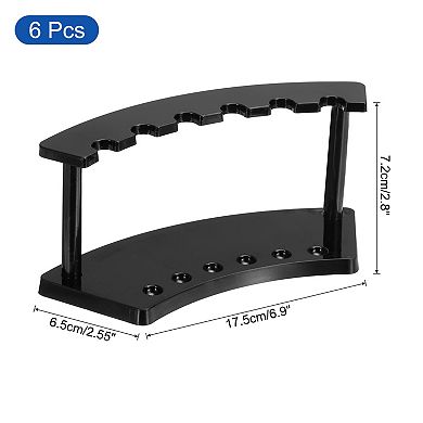 Plastic Pen Holder, 6-Slot Acrylic Pen Display Stand for Office Home Store